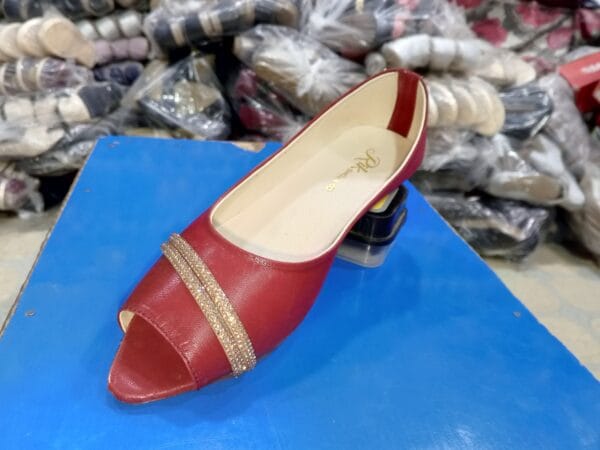 Red pump's with jelly sole - Image 4