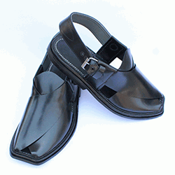 Black peshawari chapal